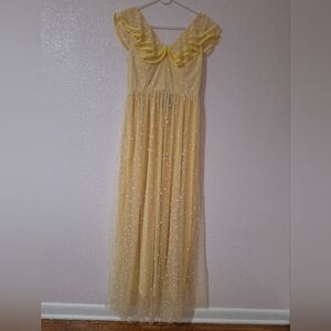 NWT MISS ORD NEW Yellow Polka Dot Dress